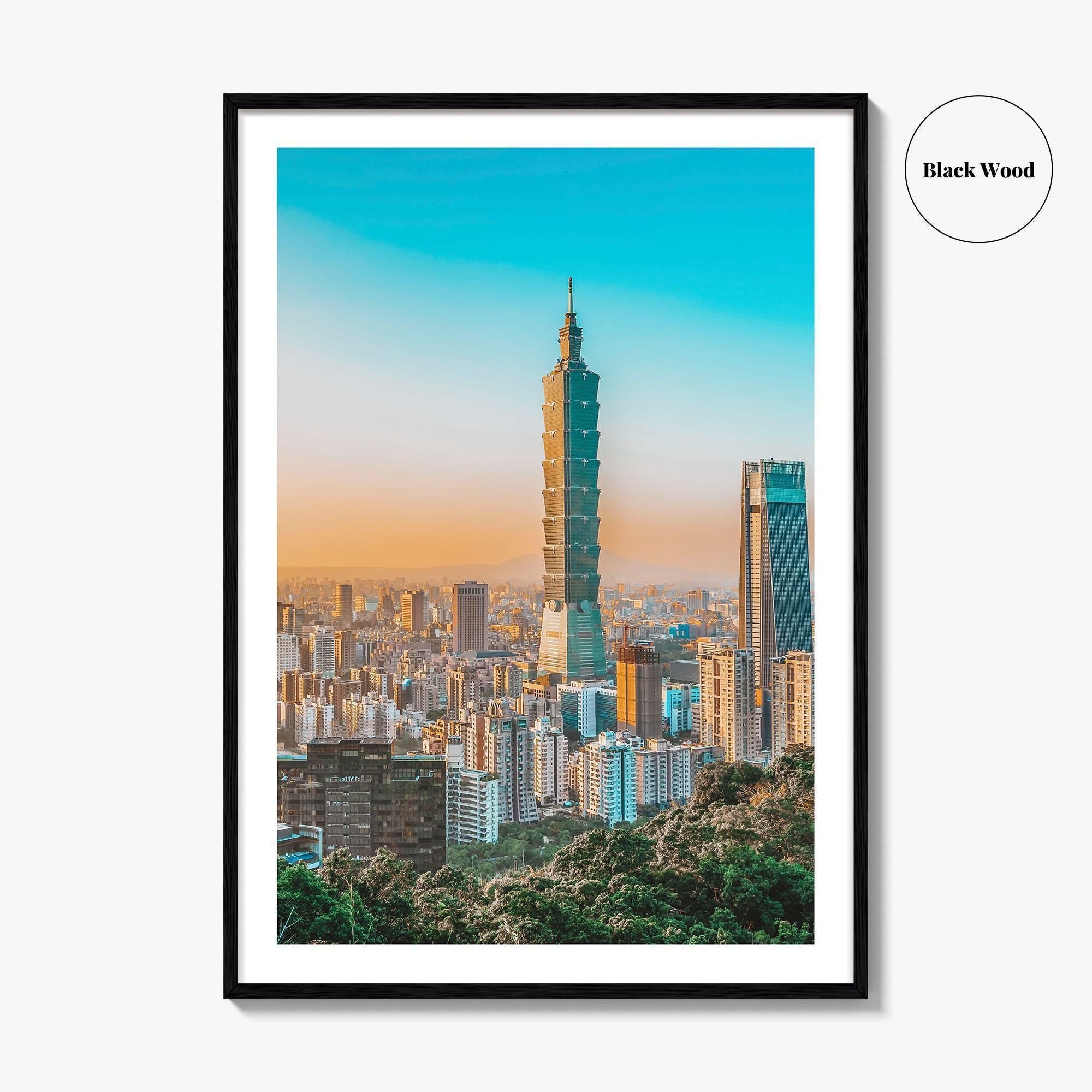 Taipei Skyline Fine Art Photo Print, Taiwan Wall Decor Poster, Taipei 101