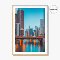 Chicago Skyline Fine Art Photo Print, Downtown Wall Poster, Illinois USA