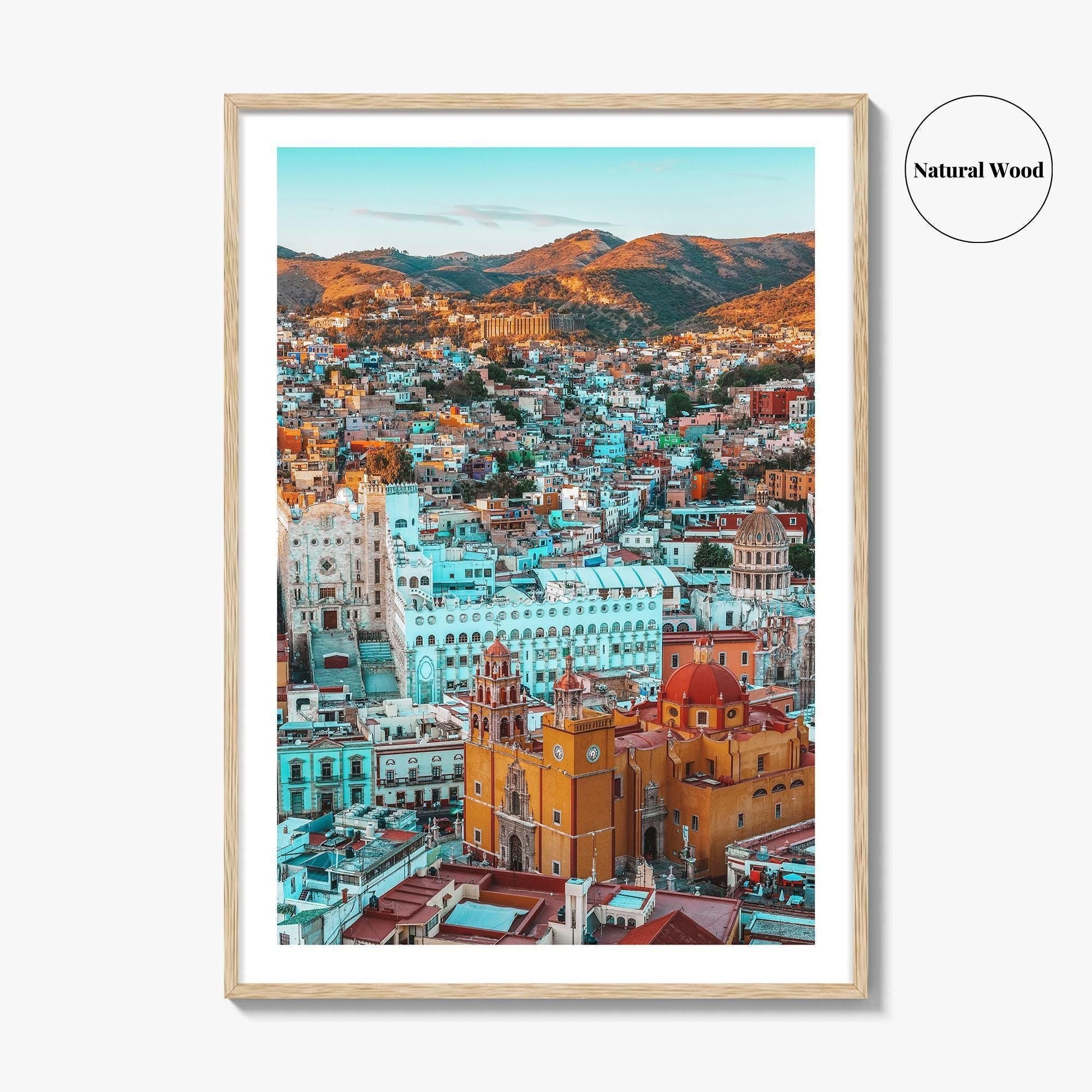 Guanajuato City Fine Art Photo Print, Mexico Wall Decor Poster