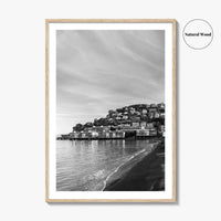 Sausalito Black and White Fine Art Photo Print, San Francisco, California, USA Poster