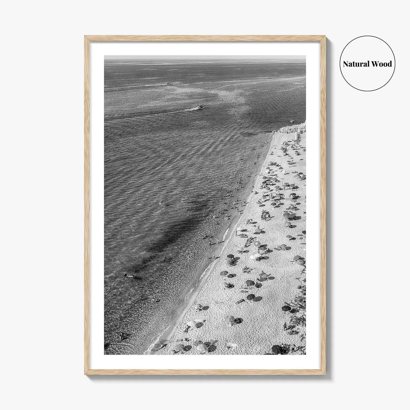 Tropea Black and White Fine Art Photo Print, Tyrrhenian Sea, Calabria Italy Wall Poster