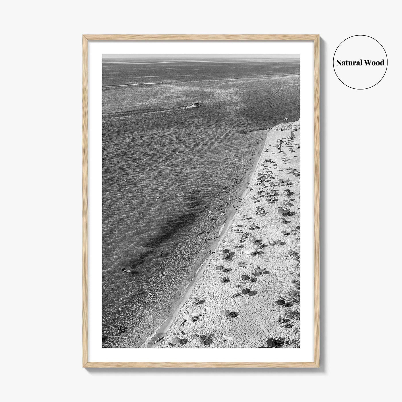 Tropea Black and White Fine Art Photo Print, Tyrrhenian Sea, Calabria Italy Wall Poster