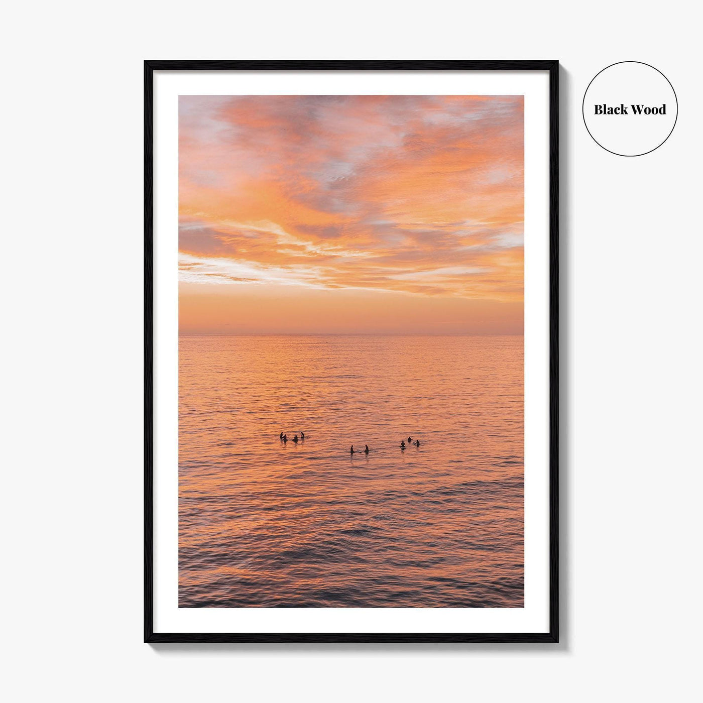 Encinitas Fine Art Photo Print, Surfers Beach Ocean, San Diego California Wall Decor Poster