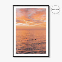 Encinitas Fine Art Photo Print, Surfers Beach Ocean, San Diego California Wall Decor Poster