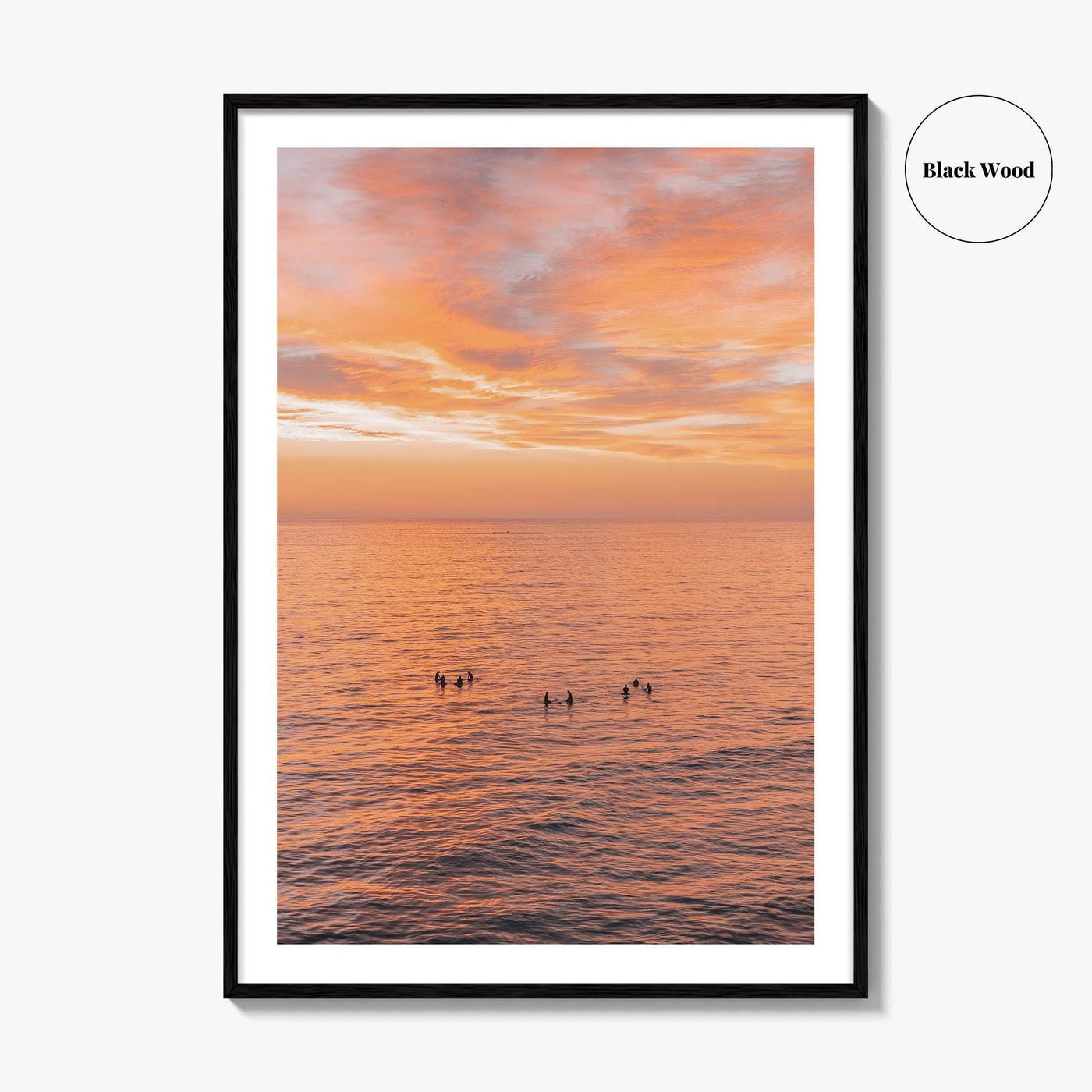 Encinitas Fine Art Photo Print, Surfers Beach Ocean, San Diego California Wall Decor Poster