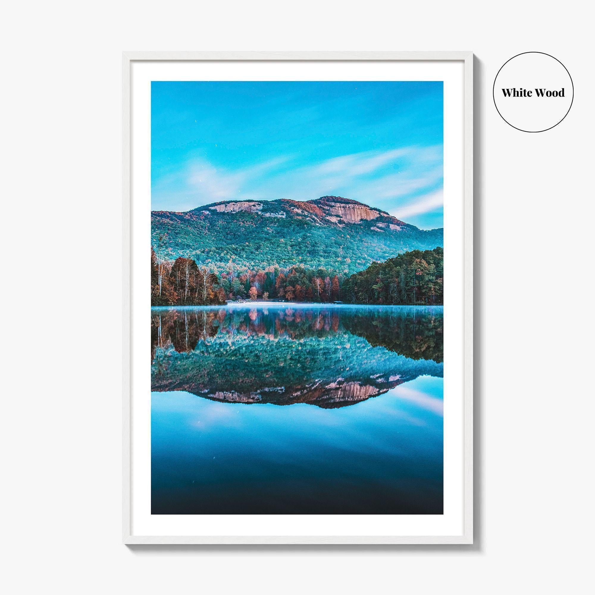 Table Rock State Park Fine Art Photo Print, Pinnacle Lake, Greenville SC Poster