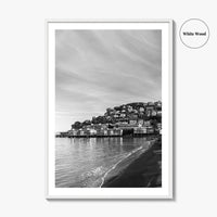 Sausalito Black and White Fine Art Photo Print, San Francisco, California, USA Poster