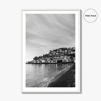Sausalito Black and White Fine Art Photo Print, San Francisco, California, USA Poster