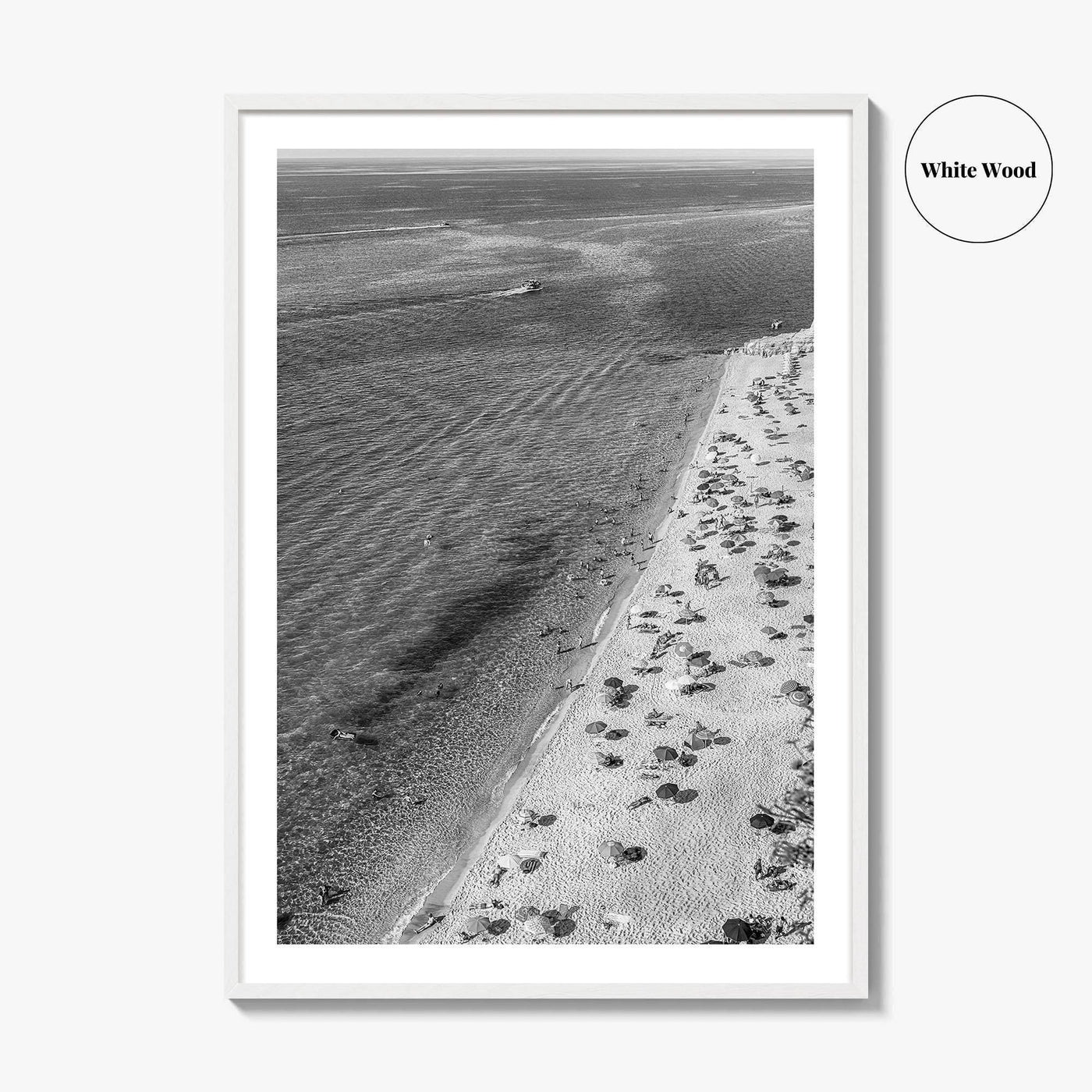 Tropea Black and White Fine Art Photo Print, Tyrrhenian Sea, Calabria Italy Wall Poster