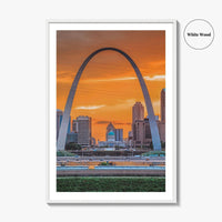St Louis Fine Art Photo Print, Gateway Arch, Missouri USA, Wall Decor Poster