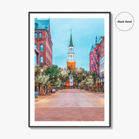 Burlington Vermont Fine Art Photo Print, Church Street Marketplace, USA Poster