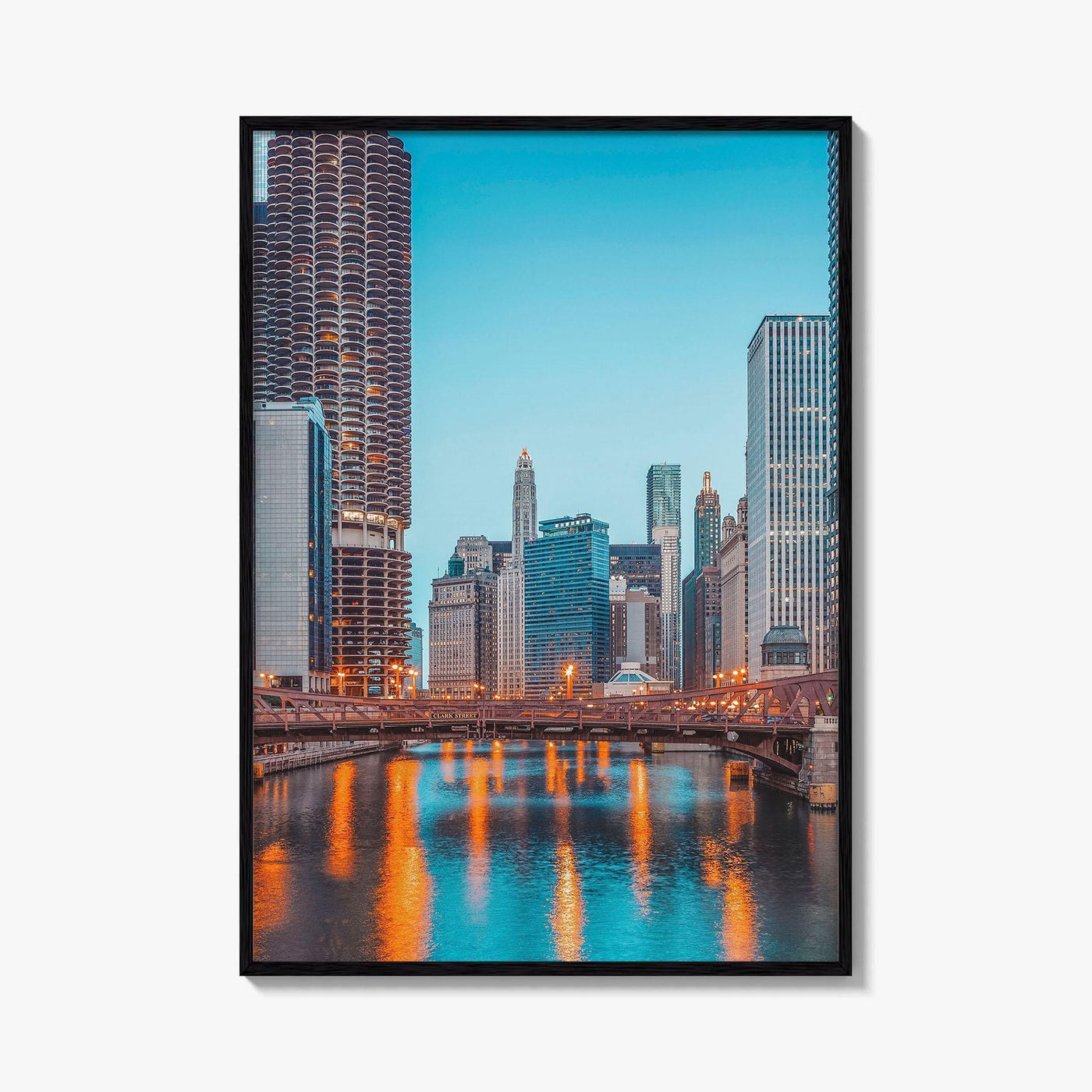 Chicago Skyline Fine Art Photo Print, Downtown Wall Poster, Illinois USA