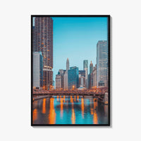 Chicago Skyline Fine Art Photo Print, Downtown Wall Poster, Illinois USA