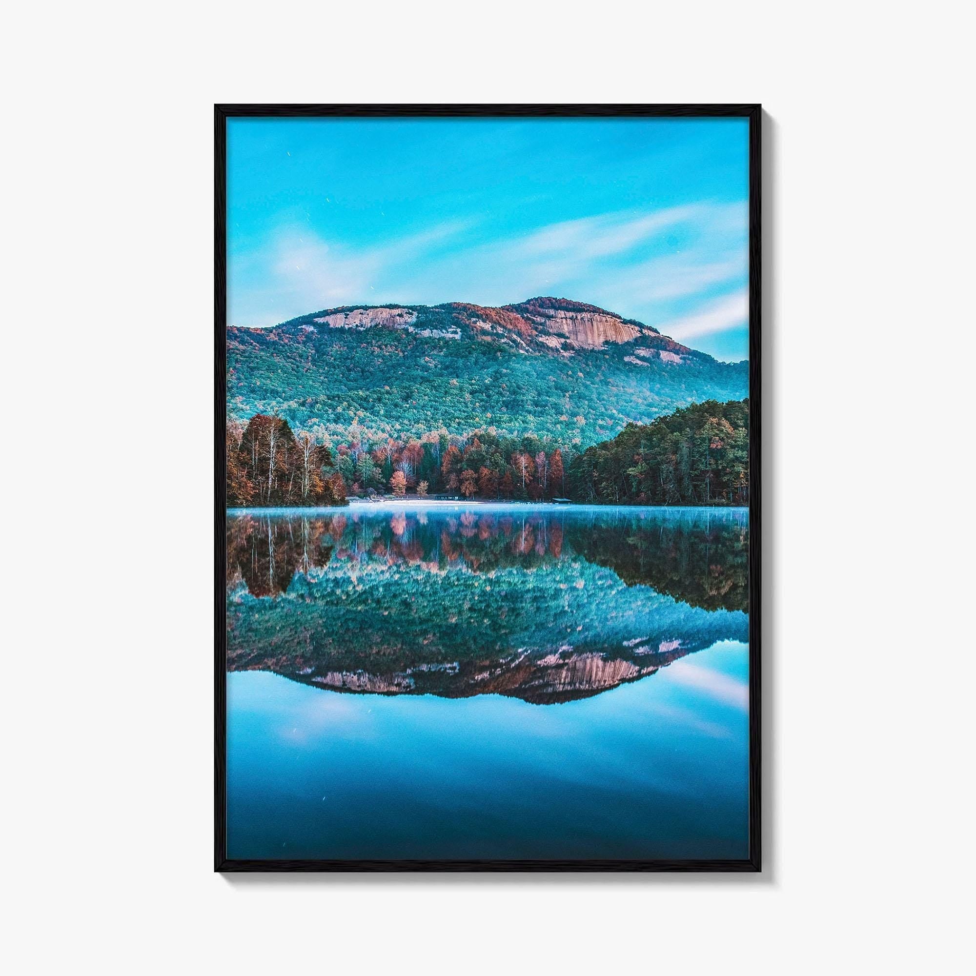 Table Rock State Park Fine Art Photo Print, Pinnacle Lake, Greenville SC Poster