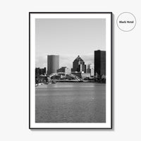 Rochester New York Black and White Fine Art Photo Print, USA, Wall Decor, Poster