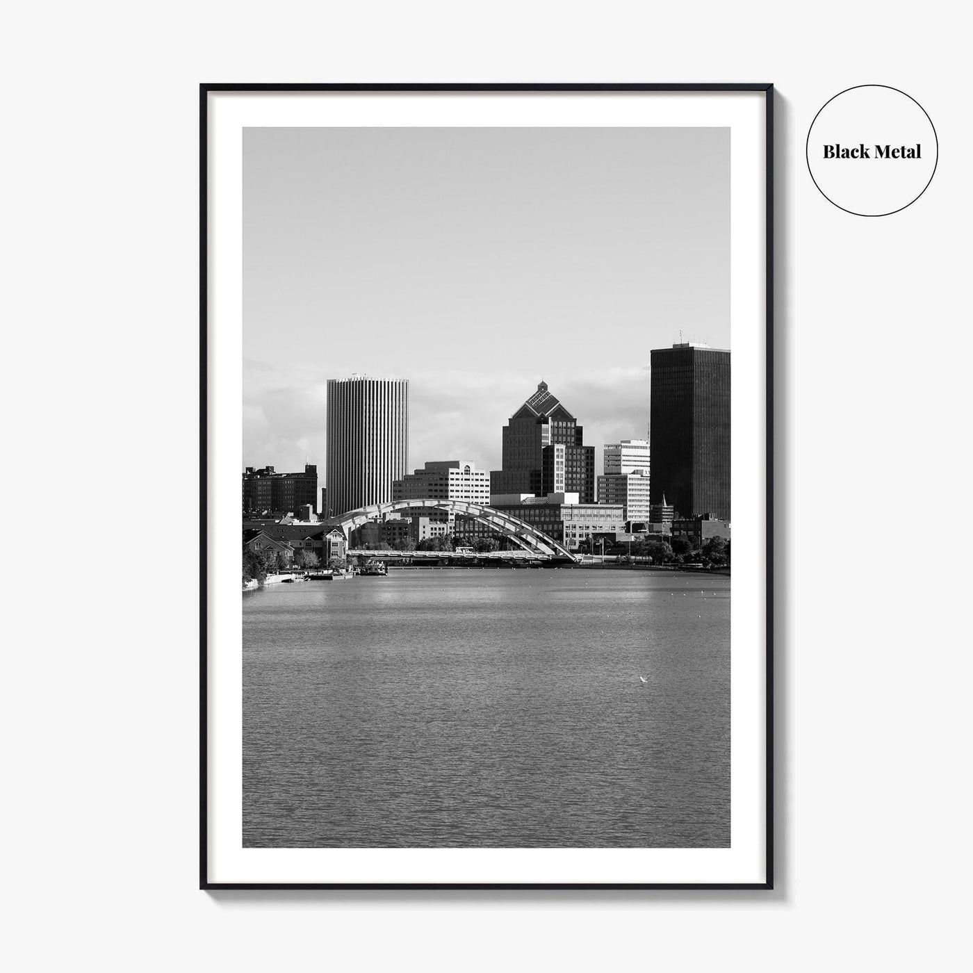 Rochester New York Black and White Fine Art Photo Print, USA, Wall Decor, Poster