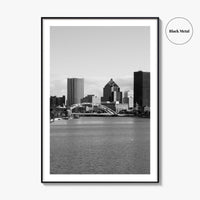 Rochester New York Black and White Fine Art Photo Print, USA, Wall Decor, Poster