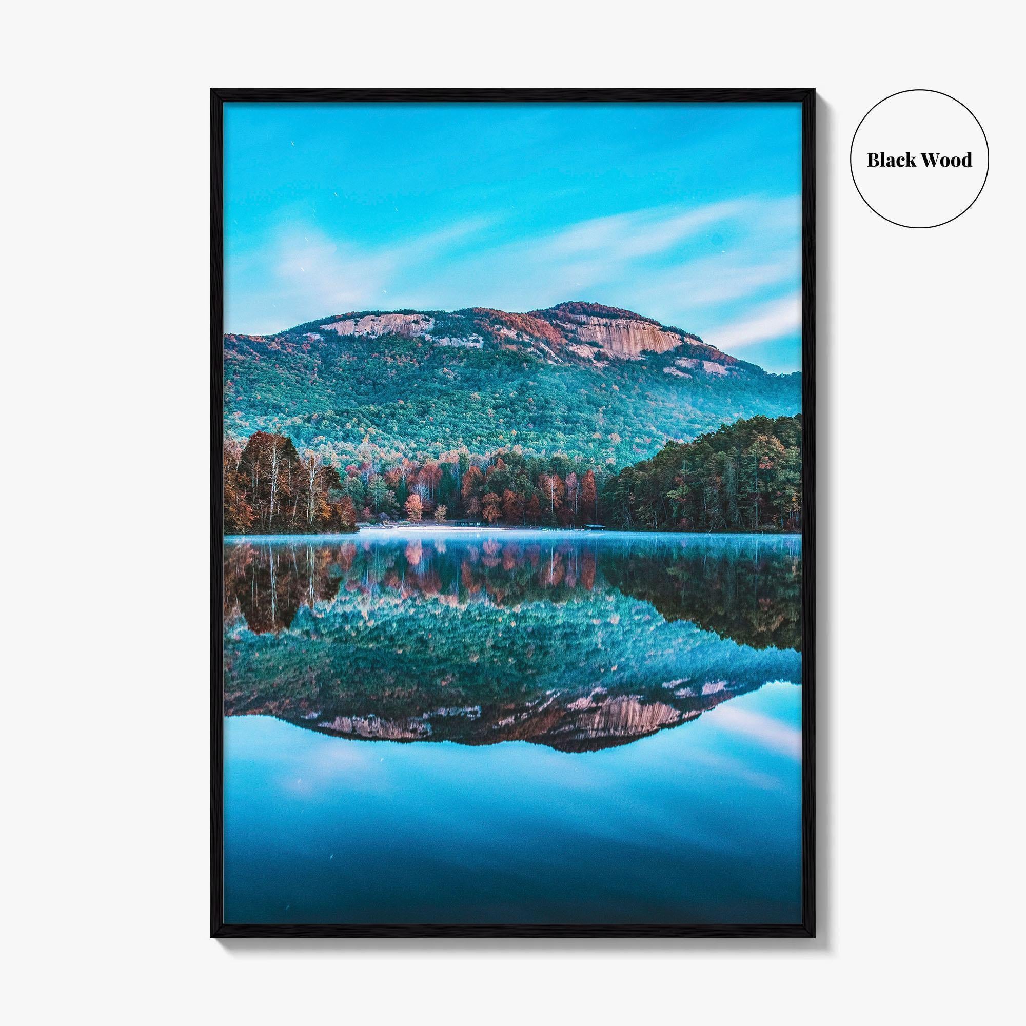 Table Rock State Park Fine Art Photo Print, Pinnacle Lake, Greenville SC Poster