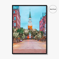 Burlington Vermont Fine Art Photo Print, Church Street Marketplace, USA Poster