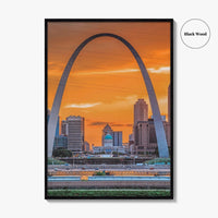 St Louis Fine Art Photo Print, Gateway Arch, Missouri USA, Wall Decor Poster