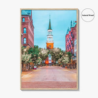 Burlington Vermont Fine Art Photo Print, Church Street Marketplace, USA Poster