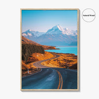 Mount Cook Fine Art Photo Print, Aoraki New Zealand, South Island Wall Decor Poster