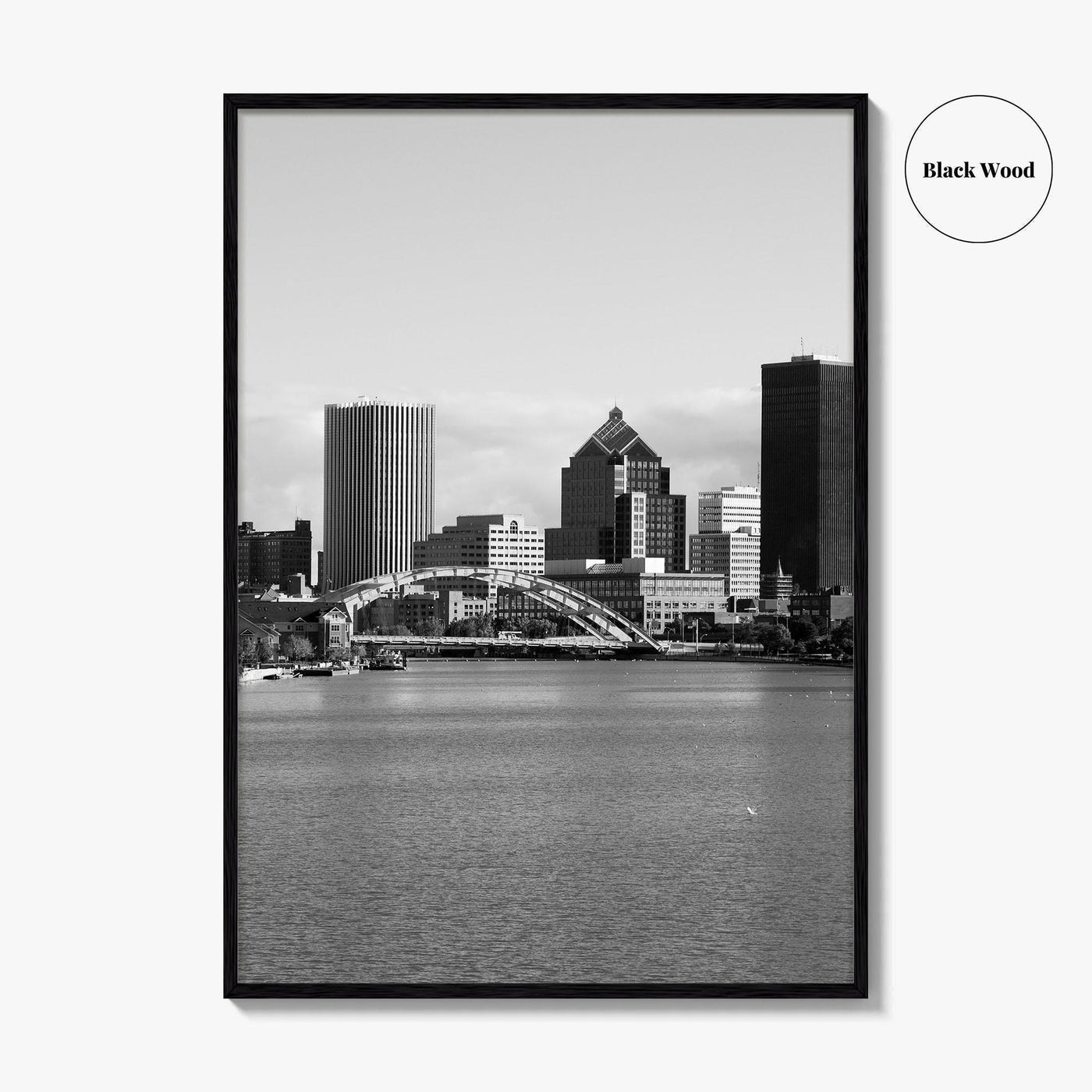 Rochester New York Black and White Fine Art Photo Print, USA, Wall Decor, Poster