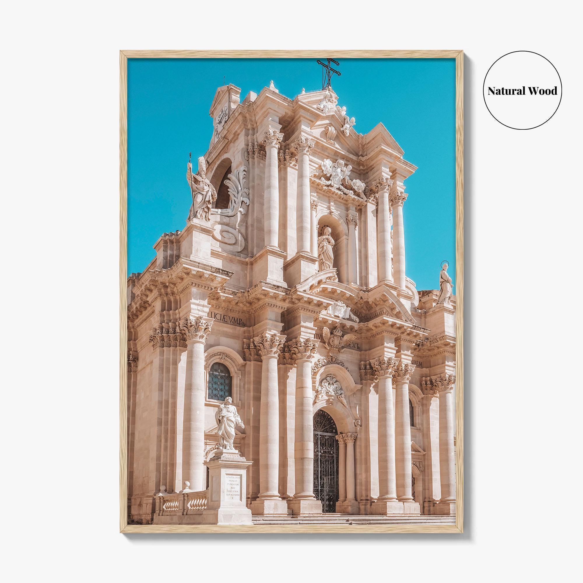 Syracuse Italy Fine Art Photo Print, Ortigia Duomo Cathedral, Siracusa, Sicily, Wall Decor