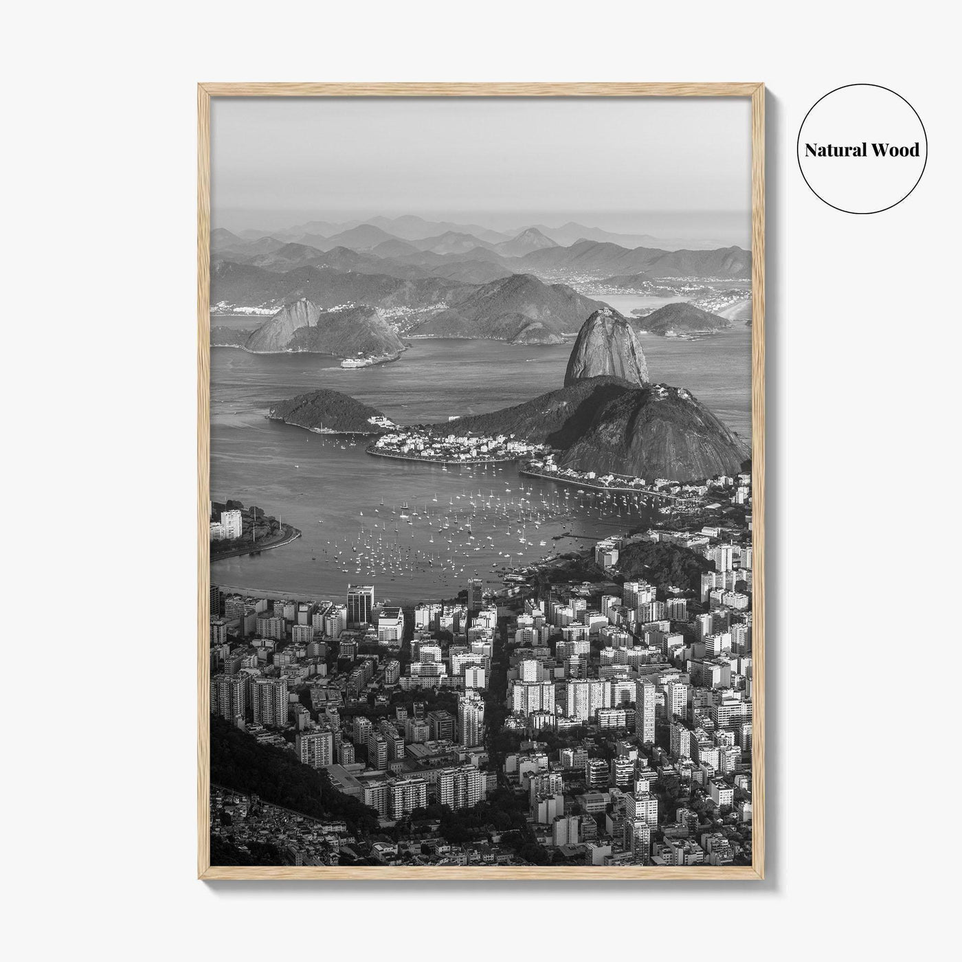 Rio de Janeiro Black and White Fine Art Photo Print, Sugarloaf Mountain, Brazil Poster