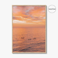 Encinitas Fine Art Photo Print, Surfers Beach Ocean, San Diego California Wall Decor Poster