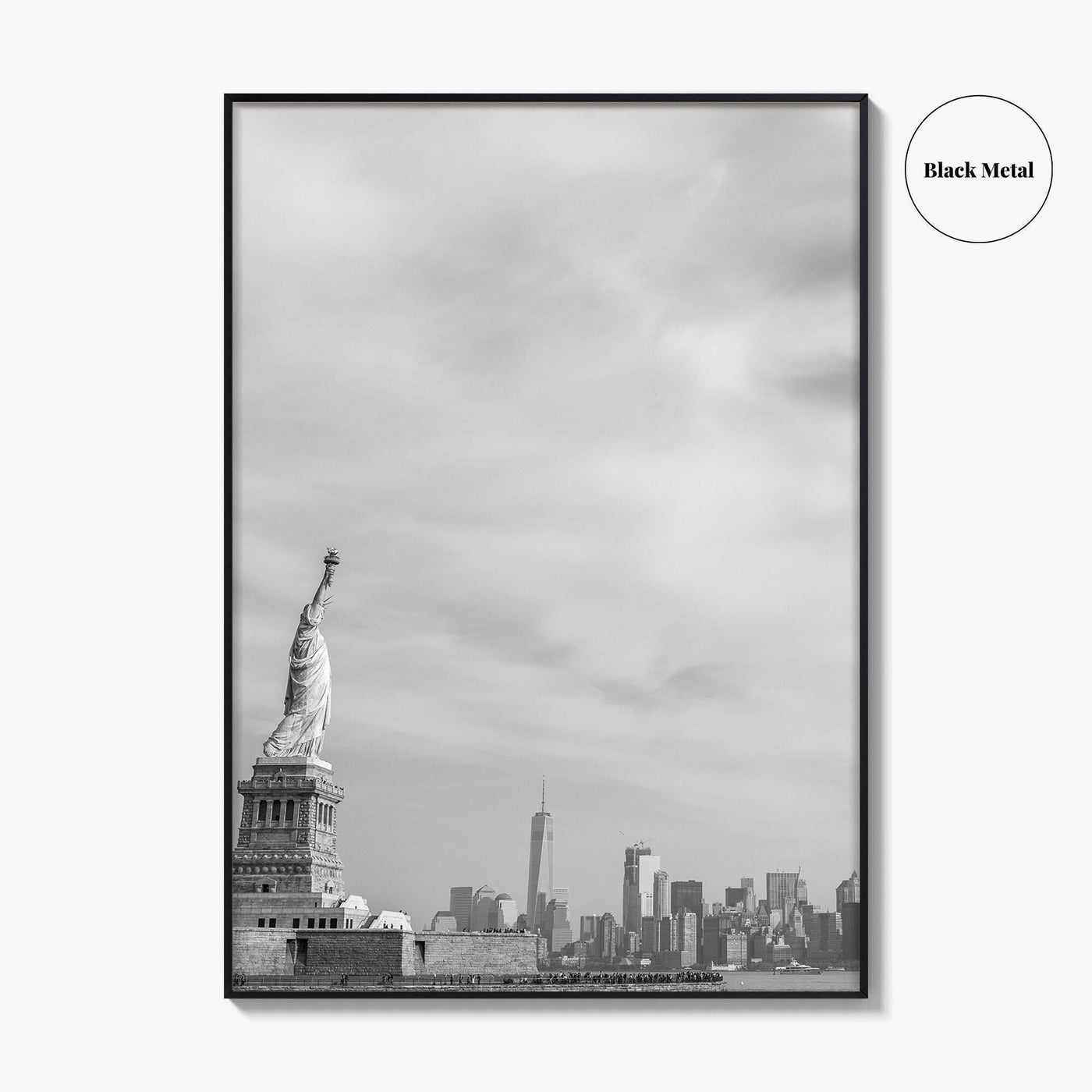 Statue of Liberty Black and White Fine Art Photo Print, New York Poster