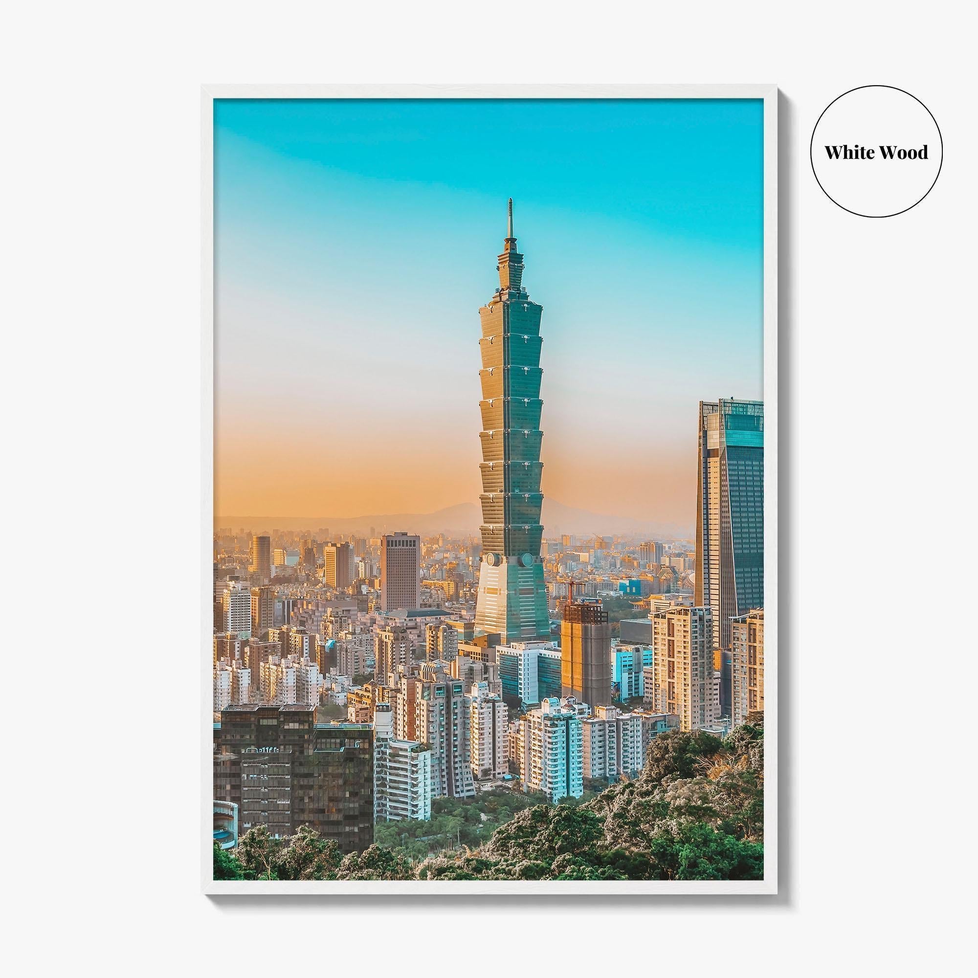 Taipei Skyline Fine Art Photo Print, Taiwan Wall Decor Poster, Taipei 101