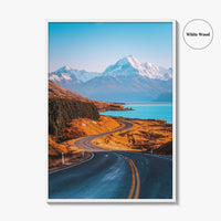 Mount Cook Fine Art Photo Print, Aoraki New Zealand, South Island Wall Decor Poster