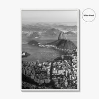 Rio de Janeiro Black and White Fine Art Photo Print, Sugarloaf Mountain, Brazil Poster