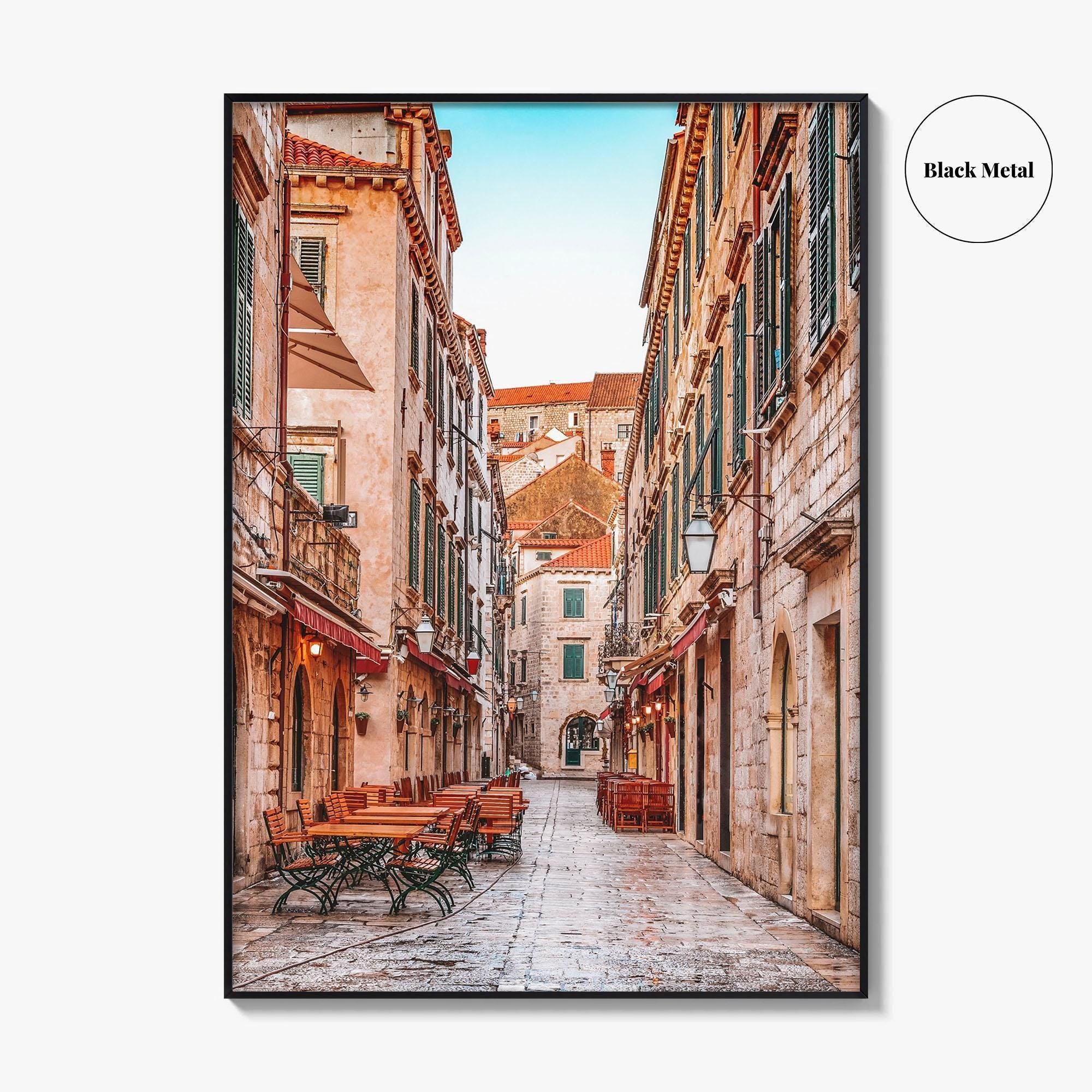 Dubrovnik Croatia Fine Art Photo Print, Old Town Stradun, Ragusa, Wall Poster