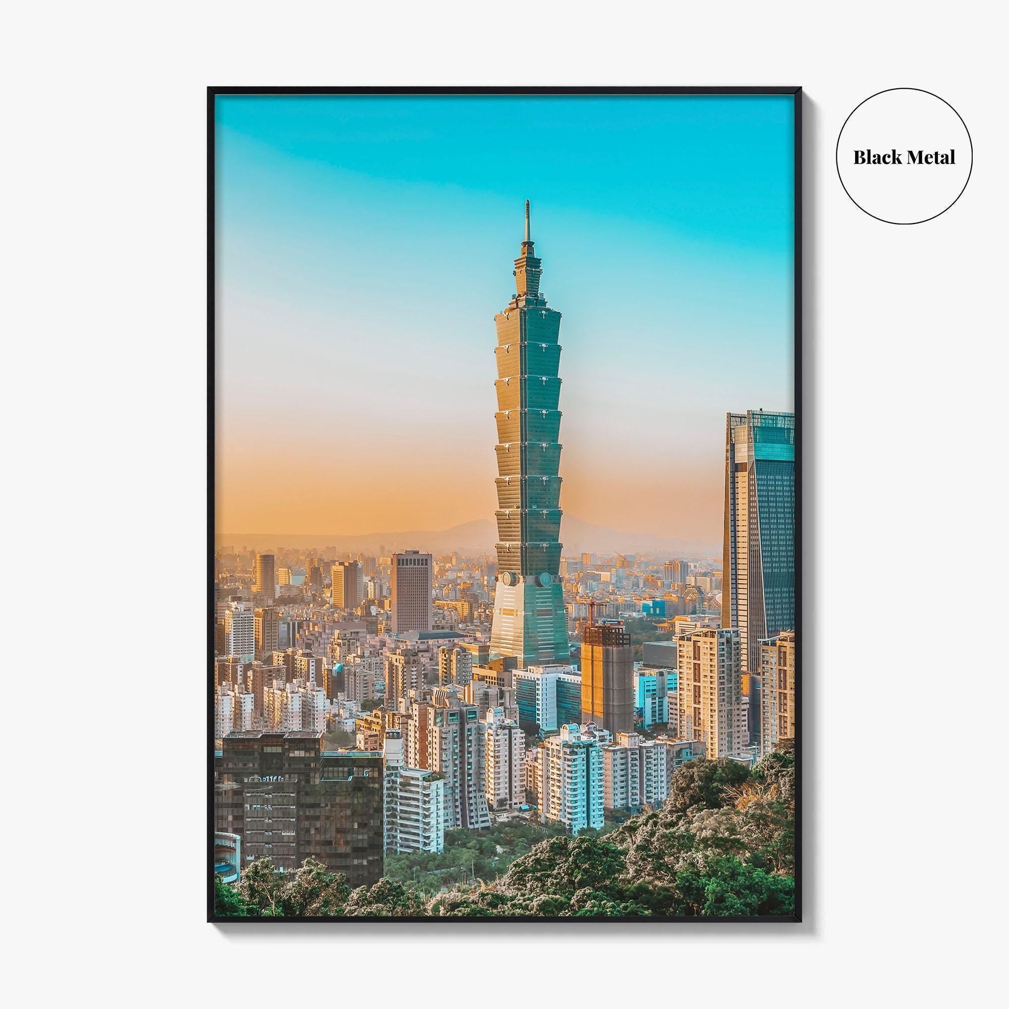 Taipei Skyline Fine Art Photo Print, Taiwan Wall Decor Poster, Taipei 101
