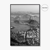 Rio de Janeiro Black and White Fine Art Photo Print, Sugarloaf Mountain, Brazil Poster