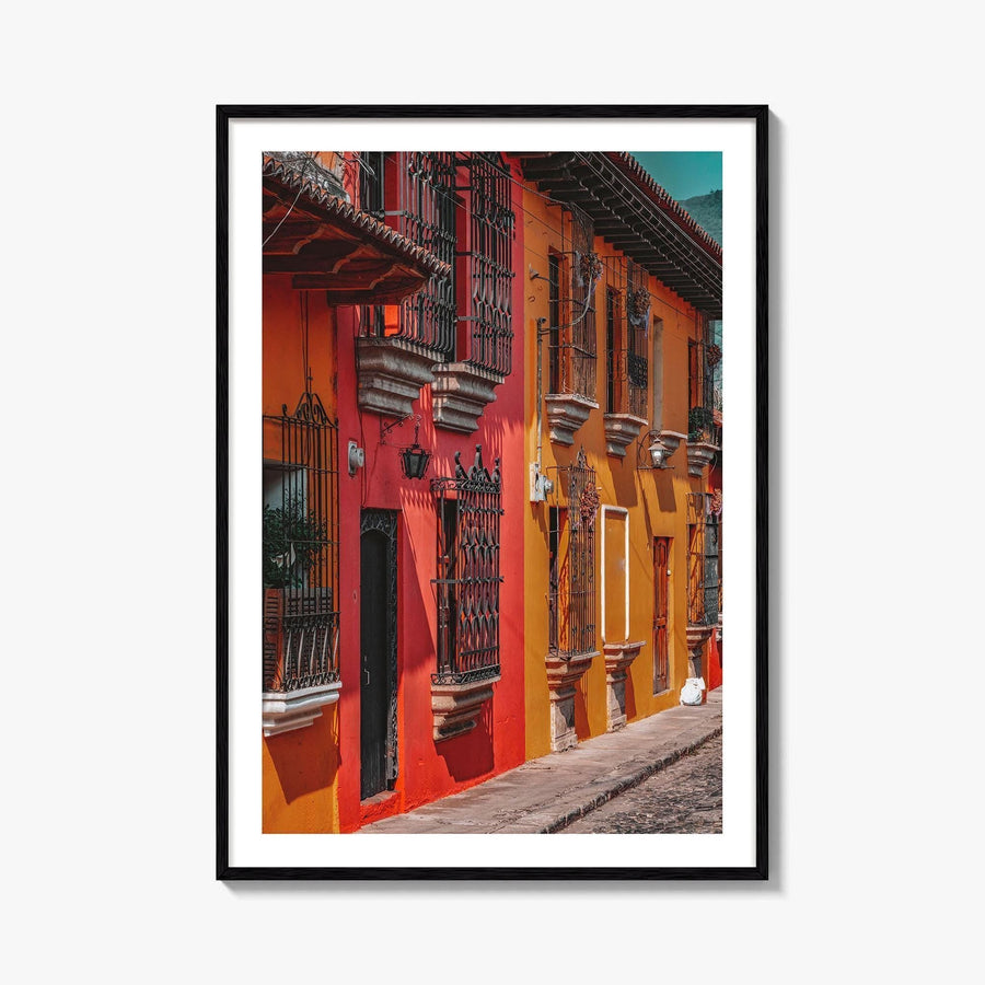 Antigua Guatemala Fine Art Photo Print, Bright Buildings, Central America, Travel Decor