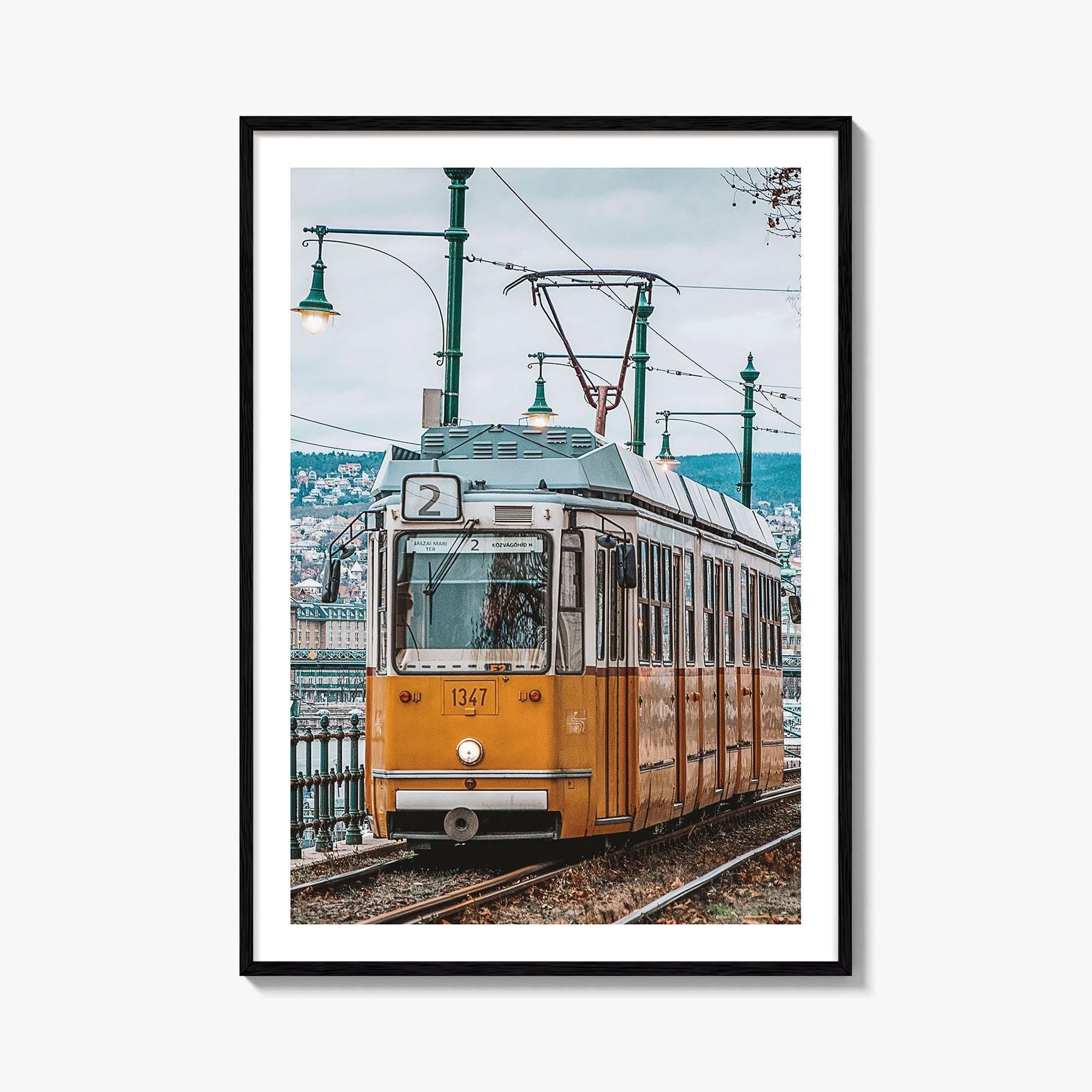 Budapest Fine Art Photo Print, Tram, Hungary Wall Decor Poster