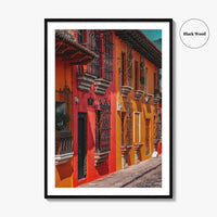 Antigua Guatemala Fine Art Photo Print, Bright Buildings, Central America, Travel Decor