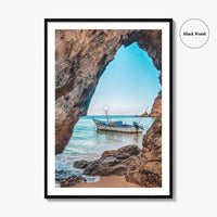 Dominican Republic Fine Art Photo Print, Caribbean Fishing Boat, Beach, Wall Decor Poster