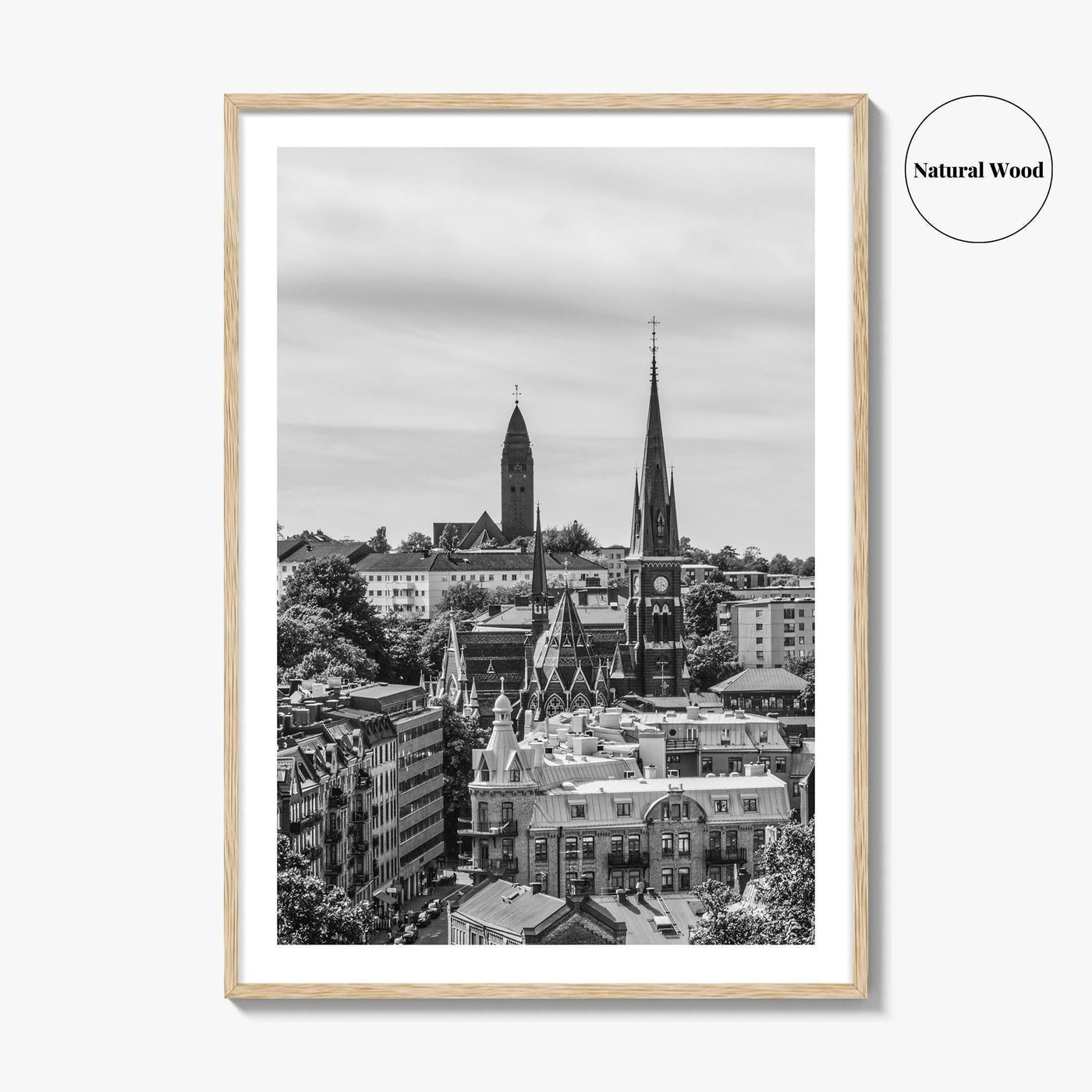 Gothenburg Black and White Fine Art Photo Print, Göteborg, Sweden City Wall Poster