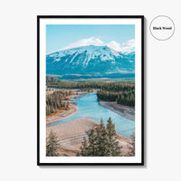 Jasper National Park Fine Art Photo Print, Alberta Canada, Canadian Rockies, Athabasca River