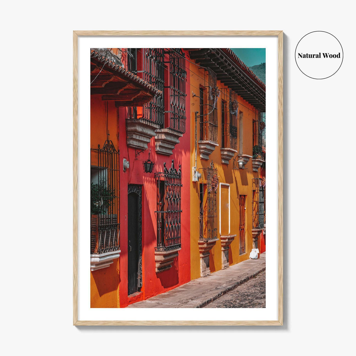Antigua Guatemala Fine Art Photo Print, Bright Buildings, Central America, Travel Decor