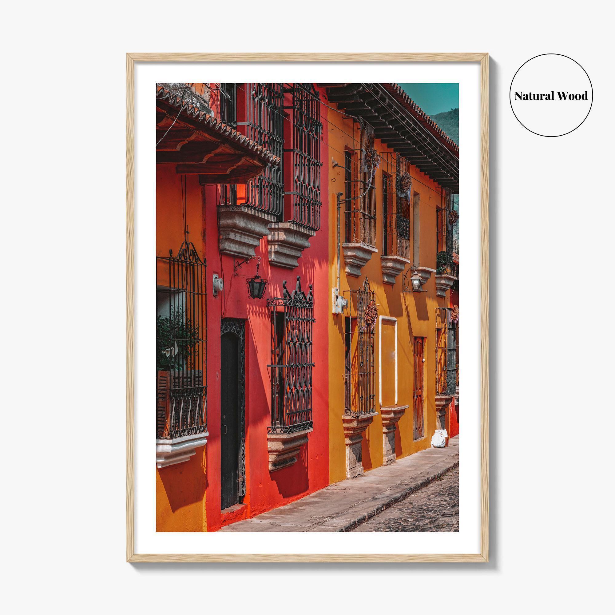 Antigua Guatemala Fine Art Photo Print, Bright Buildings, Central America, Travel Decor