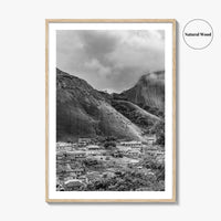 Idanre Hill Black and White Fine Art Photo Print, Ondo State Nigeria Poster