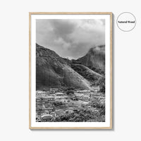 Idanre Hill Black and White Fine Art Photo Print, Ondo State Nigeria Poster