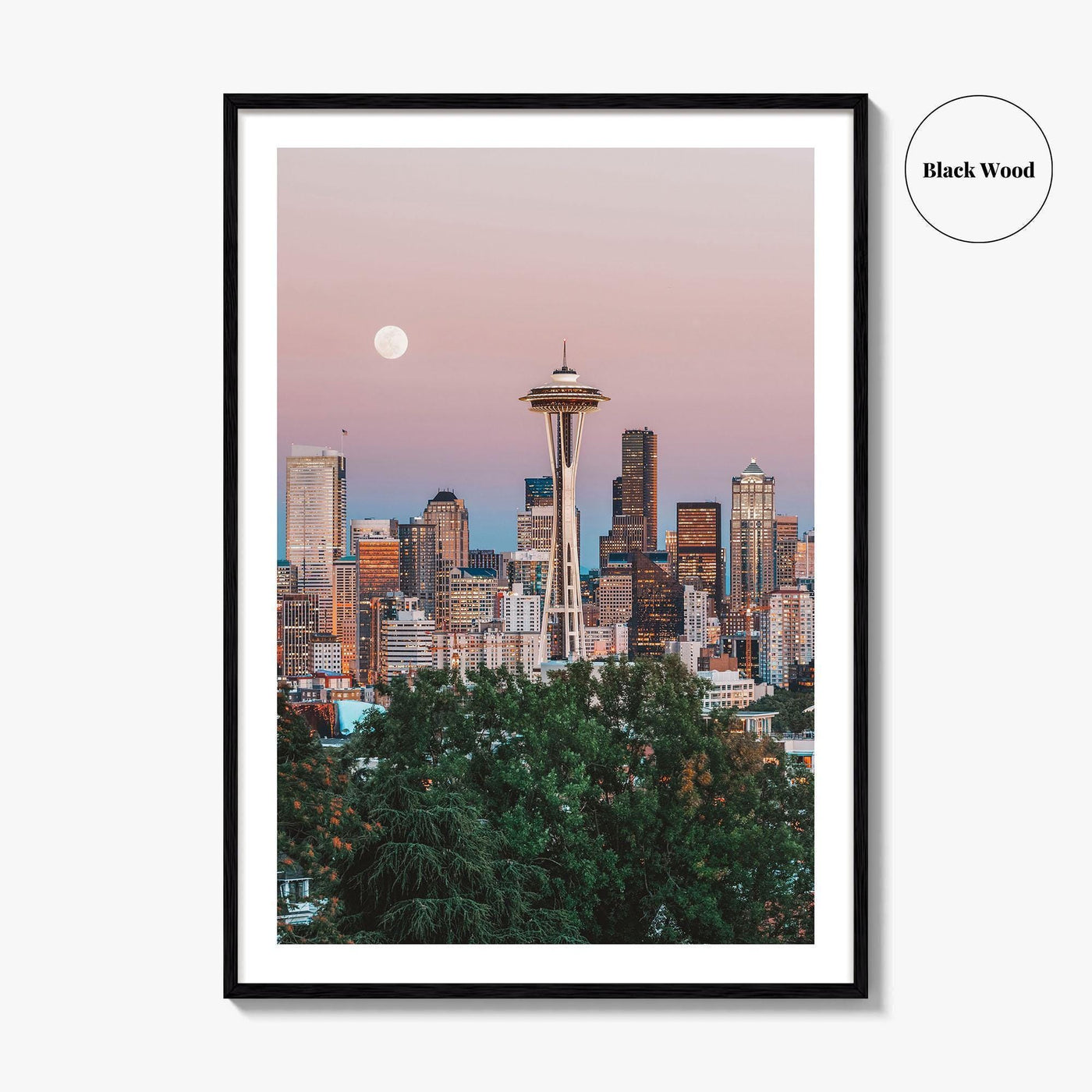Seattle Skyline Fine Art Photo Print, Wall Poster, Washington State USA