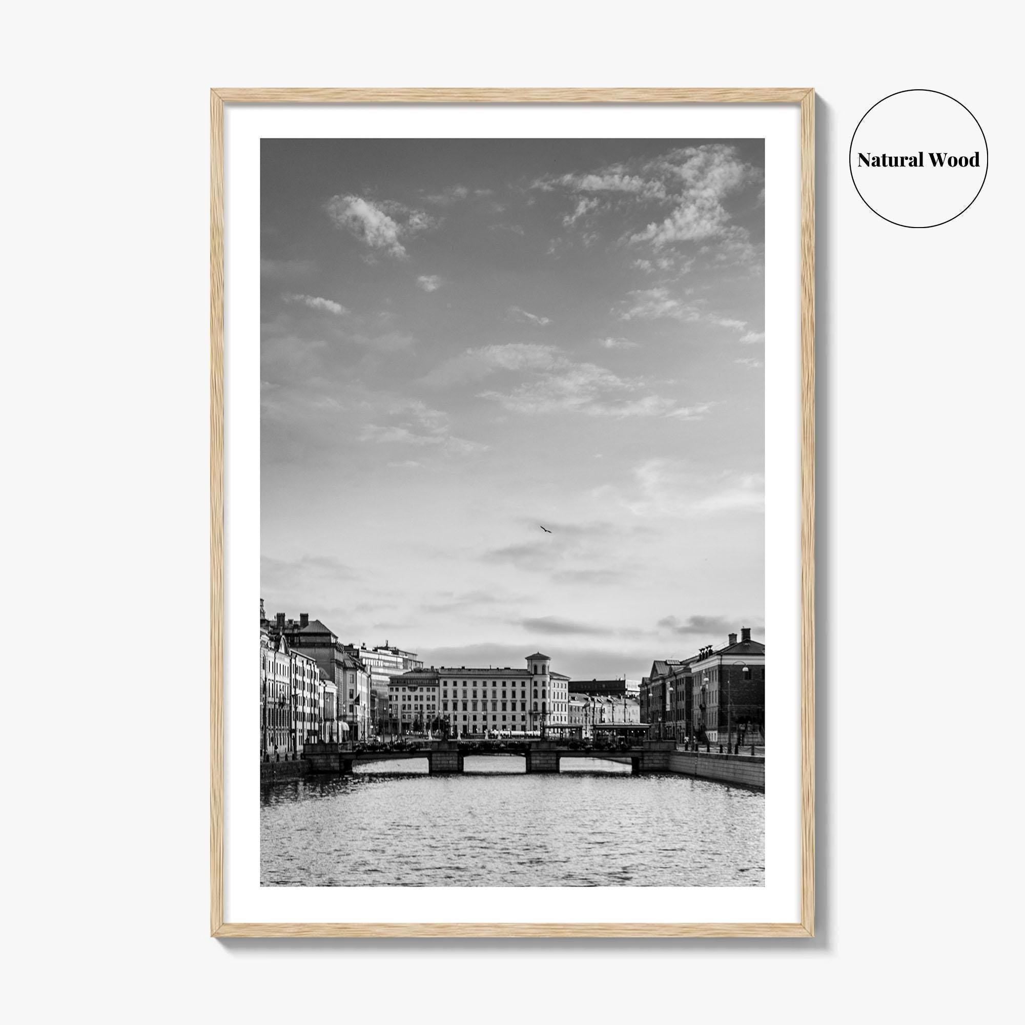 Gothenburg Black and White Fine Art Photo Print, Göteborg Poster, Sweden