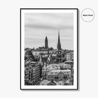 Gothenburg Black and White Fine Art Photo Print, Göteborg, Sweden City Wall Poster
